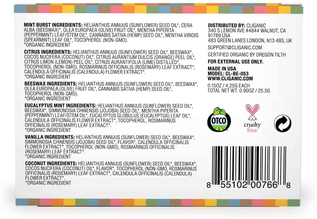 Cliganic USDA Organic Lip Balm - Image 6