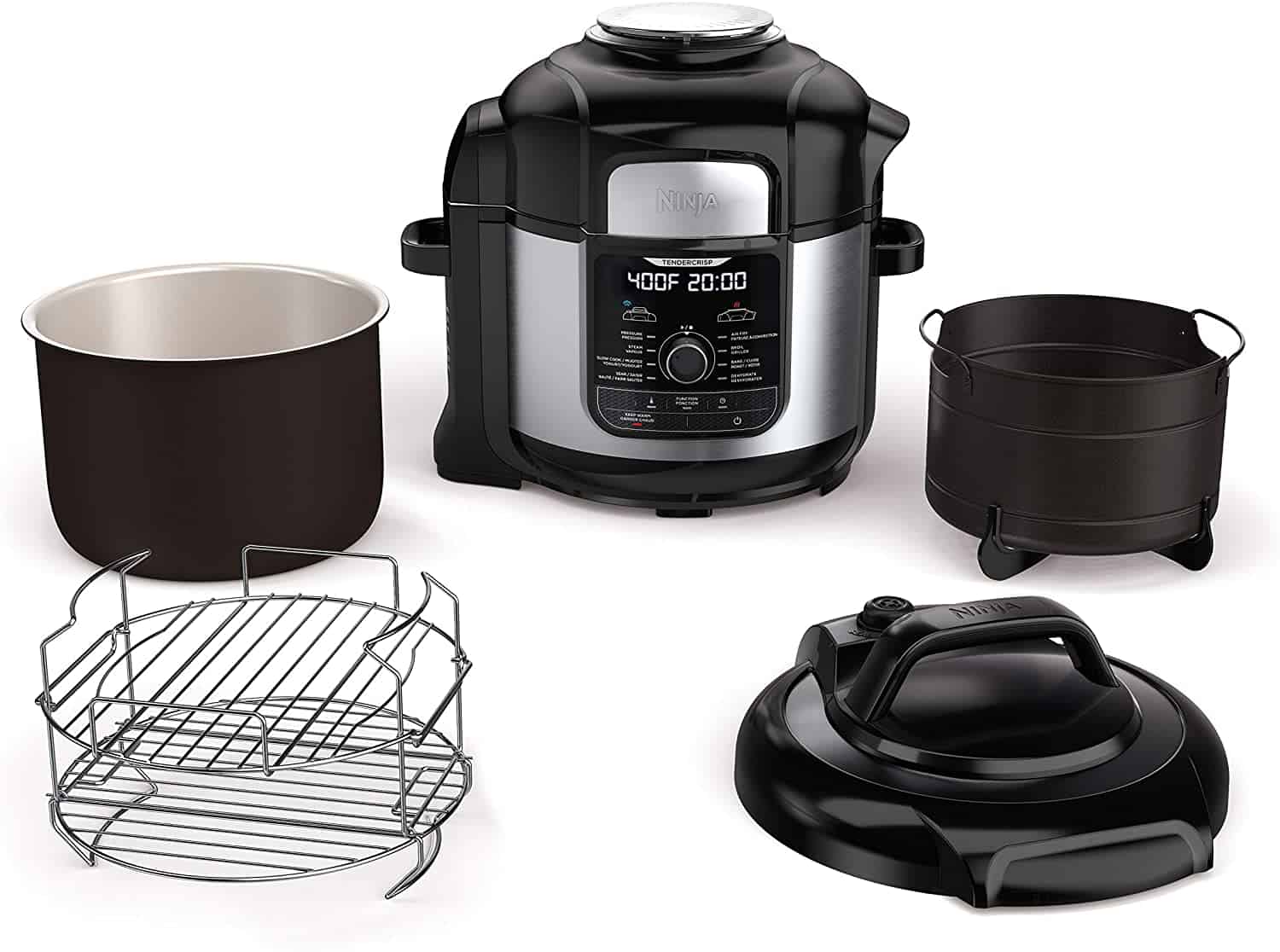 Ninja FD401C Foodi 8-qt. (7.6L) 12-in-1 Deluxe XL Pressure Cooker & Air Fryer - Stainless Steel - Image 2