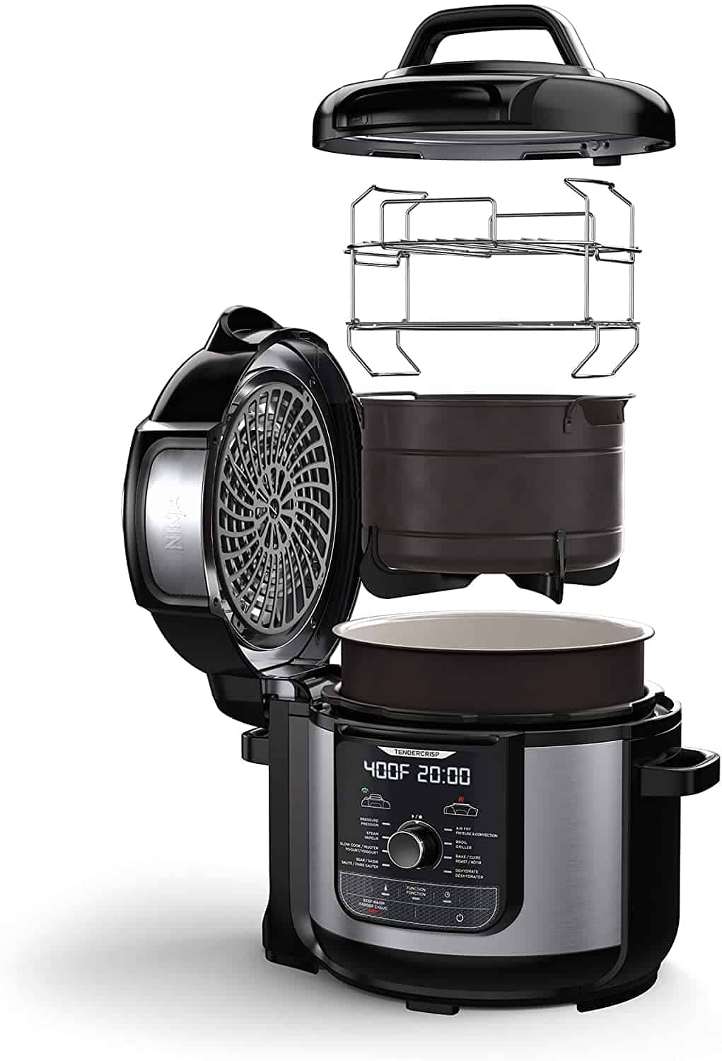 Ninja FD401C Foodi 8-qt. (7.6L) 12-in-1 Deluxe XL Pressure Cooker & Air Fryer - Stainless Steel - Image 3